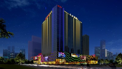 北京艺佳全彩智能照明以“光影是建筑的语言”为理念为衡水万达广场打造夜景亮化新地标
