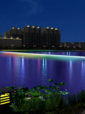 艺佳全彩智能照明科技有限公司，倾力打造吉林延边水坝夜景亮化工程