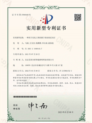 艺佳全彩-一种用于亮化工程的便于清洁的泛光灯专利证书