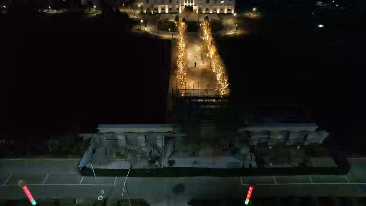 北京博纳影业夜景照明：沉浸式光影设计，以动态灯光诠释影业魅力，点亮城市文化坐标。